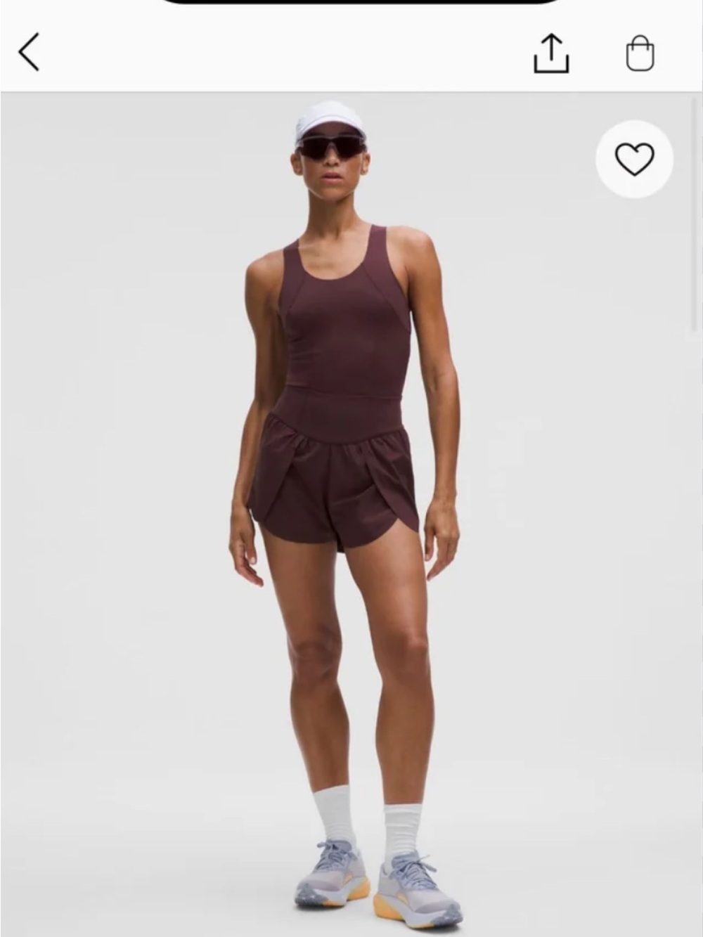 Lululemon split short runsie size 8